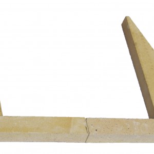 Chamotte vuurvaste stenen stookbodem Reny Front 60 Vlak